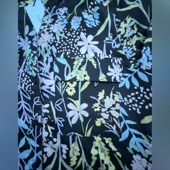 CALVIN KLEIN - Women’s Blouse / Floral pattern/ Multicolor / Size  XS - Picture 3 of 8